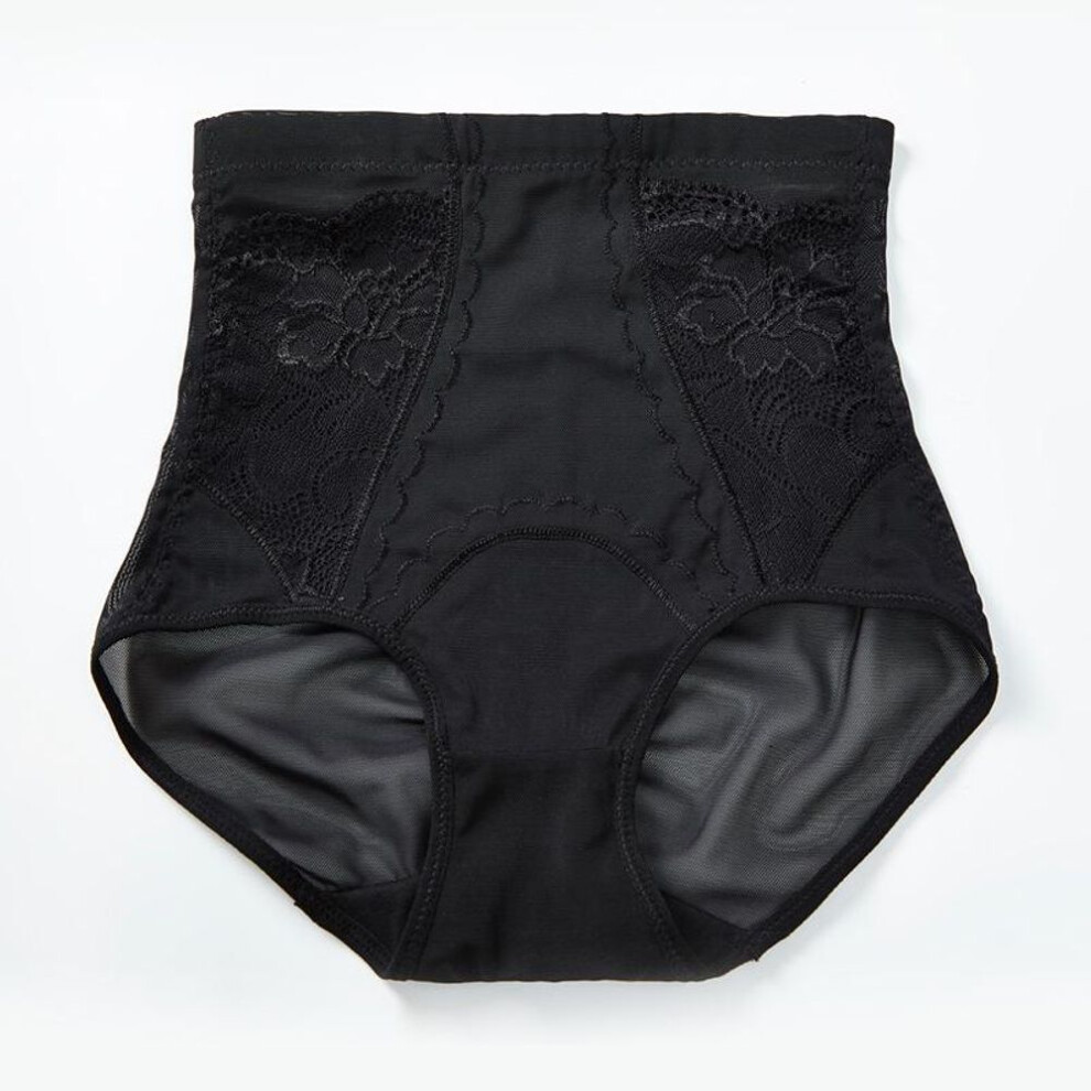 (black, L) High Waist Postpartum Body Shaping Pants - Tummy And Hip Slimming Underwear For Women
