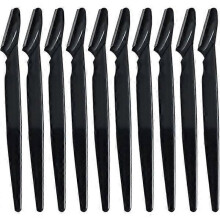 10x Eyebrow Razors - Black Black