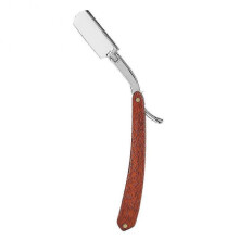 Manual Folding Shaver with Wooden Handle for Men Professional Blade Holder without Blade-Good quality