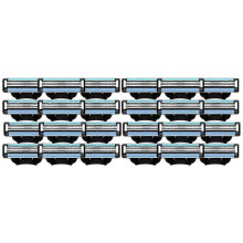 24PCS Replaceable Shaver Blades Refills Manual 3 Blades Refills 3 Mens Refills Shaver Blades