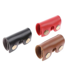 3Pcs Manual Razor Head Protector Vintage Razor Scalp Cover Anti-Scratch Razor Leather Cover