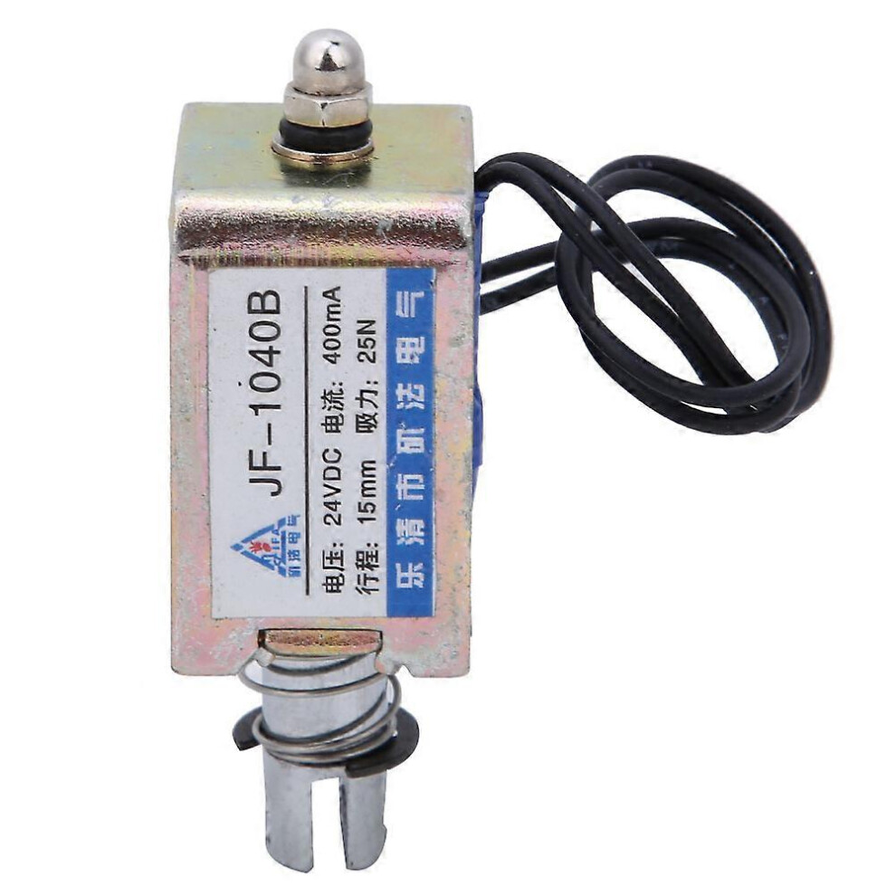 (As show, One size) JF-1040B 25N 24V DC Electromagnet Push Pull Type Solenoid Electromagnet 15mm Stroke-image-OPC-PHFWBSY-NEW