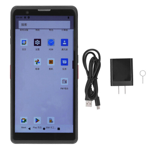 (As show, One size) NFC Scanner Code Reader Data Collector Inventory Scanner 100240V AC for Android 12.0 US Plug