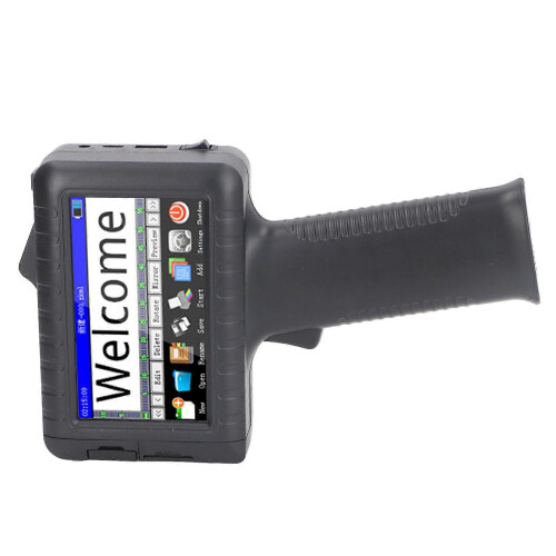(As show, One size) Handheld Inkjet Printer HD LED Touch Screen Support Multi Language Portable Mini Logo Printer 2