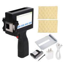 (As show, One size) Handheld Printer Production Date Batch Number QR Code Logo Portable Mini Label Printer AC110240V