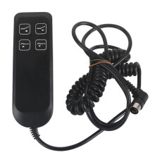 (As show, One size) Black Electric Power Recliner Switch Simple Operation Electric Sofa Controller 4 Button 5 Pin for Home Office