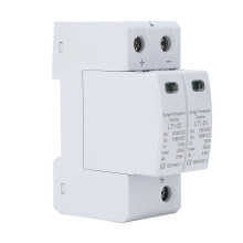 (As show, One size) Surge Protective Device 2P PC 35mm Rail Mount House Voltage Protector DC1000V 10KA20KA