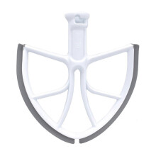 (As show, One size) Silicone Flexible Edge Beater Flat Paddle Beater Mixing Attachment for 6 Quart Bowl Lift Stand Mixer