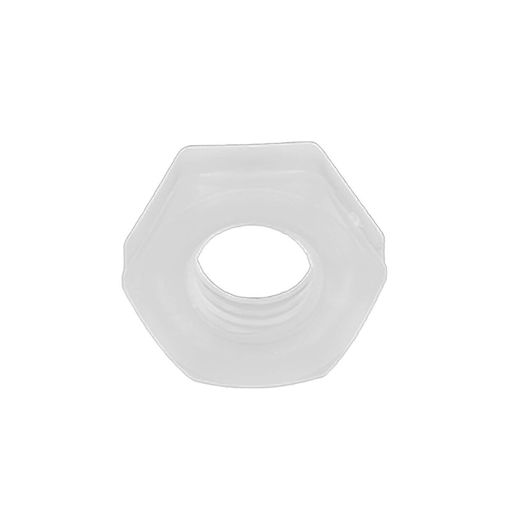 (As show, One size) 50Pcs Hex Nuts Plastic Environmental Protection Corrosion White Resistance Hexagonal Nuts for Industrial AccessoriesM14-image-OPC-PHFWCPG-NEW