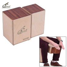(As show, One size) GECKO Double Mini Cajons Box Drum Hand Drums Birch Wood Percussion Instrument