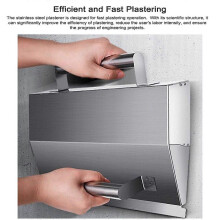 (As show, One size) Stainless Steel Plastering Trowel Efficient Wall Plastering Tool Mortar Spreader for Office Buildings Interior Wall Renovation and Decorations