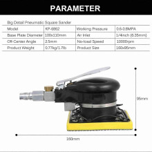 (As show, One size) Pneumatic Sander Low Noise Small Detail Pneumatic Sander with Comfortable Rubber Handle
