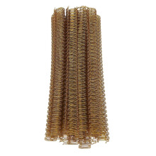 (As show, One size) 100PCS Spiral Binding Coils 34 Loops 3:1 Pitch A4 Paper Double Wire Binding Spines 120 Sheets Capacity 14.3mm Diameter Gold