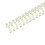(As show, One size) 100pcs 9/16inch Wire Binding Spines 120 Sheet Capacity Spiral Double Loop Binding Twin Loop Wires Comb Binding Spines Light Gold 3
