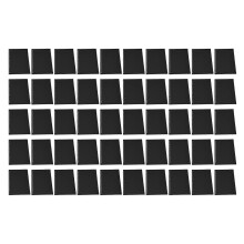 (As show, One size) 50Pcs Sheet Protector Paper Binding Cover Matte A5 20 Holes PP Plastic for Presentation Black