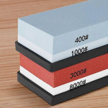 (As show, One size) METERK Whetstone 4 Side Grit 400/1000 3000/8000 Grits