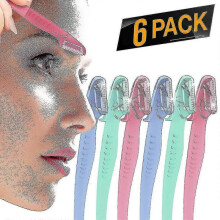 Namotu 6 Pack Eyebrow Razor Trimmer, Facial Hair Shaper Remover, Shape Eyebrows - Facial Shave Shaver with Precision Cover for Men And Women