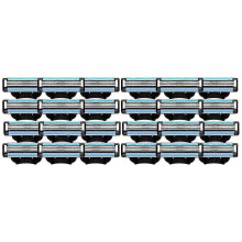 24pcs Replaceable Shaver Blades Refills Manual 3 Blades Refills 3 Mens Refills Shaver Blades