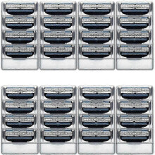 32 Pack Razor Blades Refills Compatible with Manual Mach 3 Shaving System