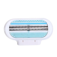 (1 pc) 1-20 PCS Female Three Layer Portable Straight Manual Easy To Use Cosmetic Shaving Razor Blade Safety Razors