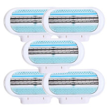 (5 pcs) 1-20 PCS Female Three Layer Portable Straight Manual Easy To Use Cosmetic Shaving Razor Blade Safety Razors