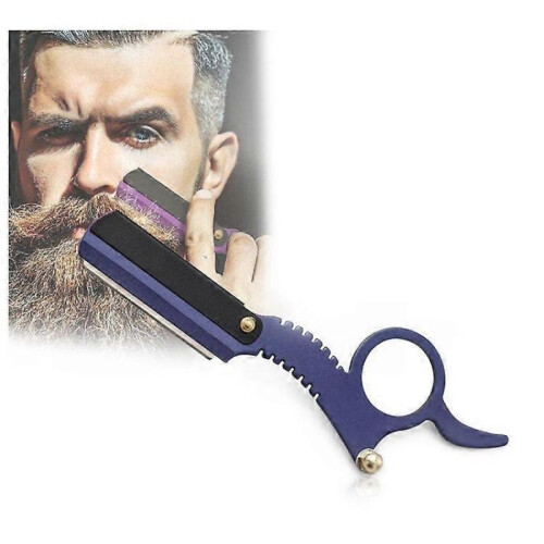 (Blue) Stainless Steel Vintage Razor Thumb Razor