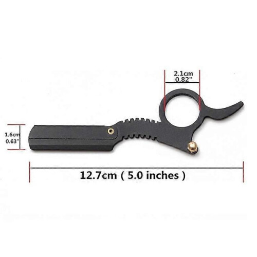 (Black) Stainless Steel Vintage Razor Thumb Razor 2