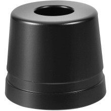 Aluminum Alloy Safety Razor Stand - Black Shaving Holder 3.5x3.5x3.2cm