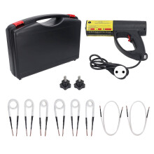 (As show, One size) Magnetic Induction Heater Kit FH 1500 HandHeld Automotive Flameless Heat Buster Tool with 8 Coils EU Plug 220V 8A