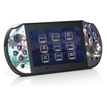 (As show, One size) Q3 Handheld Game Console 4.3-Inch Large Screen Portable Video Gaming Console with 10000+ Games Preloaded Support 64G Trans-Flash Card