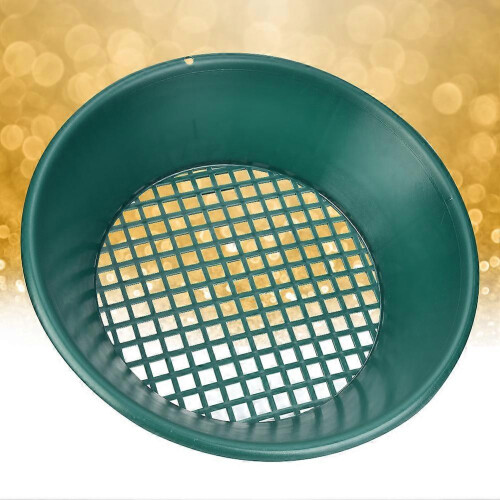 (As show, One size) Gold Pan Panning Classifier Mesh Screen Mining Sifter Metal Detecting Tool 2