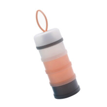 (As show, One size) Portable 4-Layer Baby Formula Dispenser Travel Baby Milk Powder Container with Carry Handle Storage Container for Snacks Nuts Candy