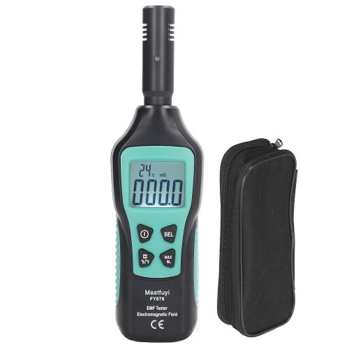 (As show, One size) EMF Meter Electromagnetic Field Detector Handheld Temperature Tester for TV Computer