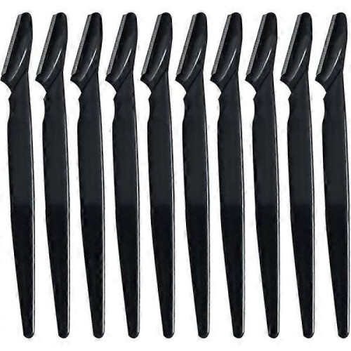 10x Eyebrow Razors - Black