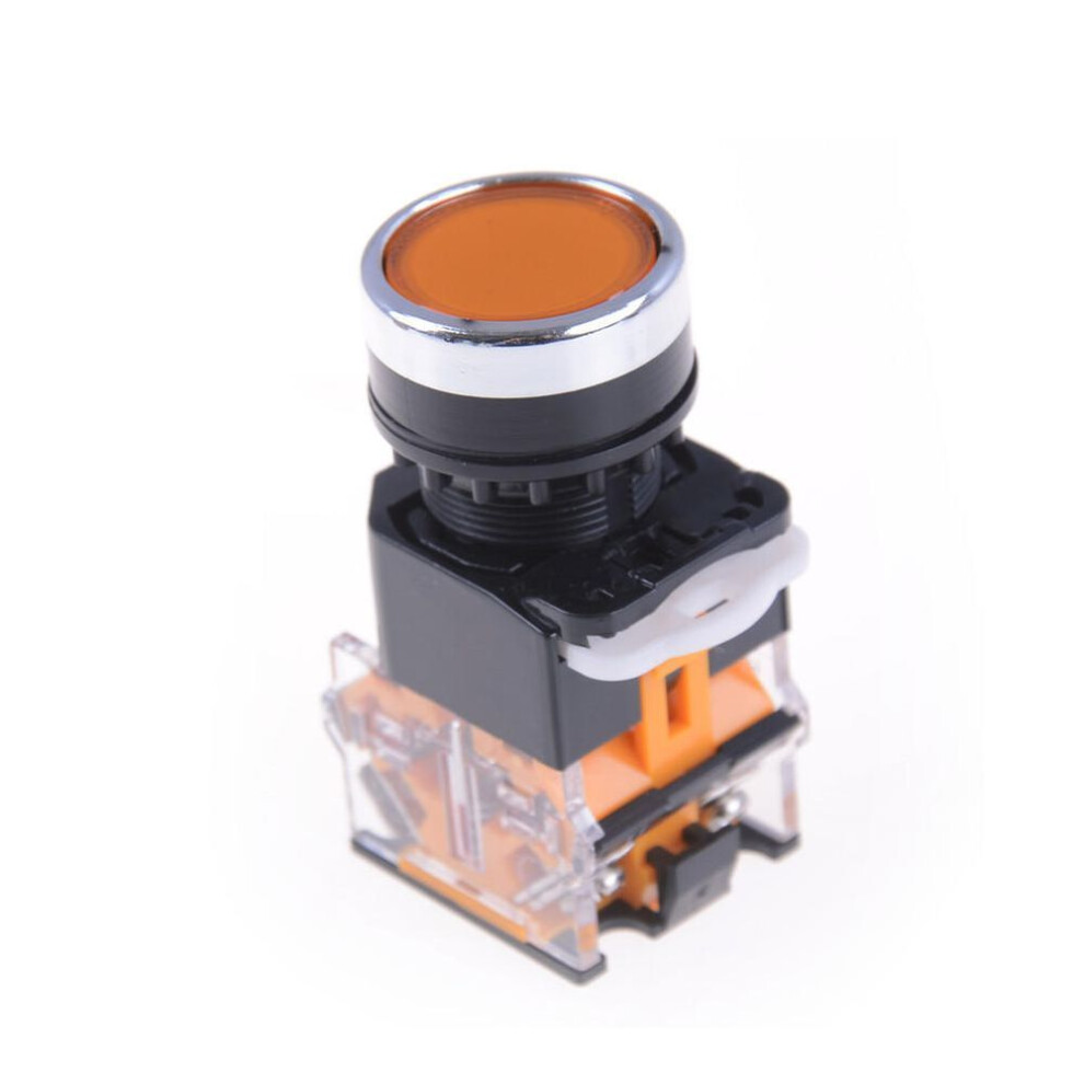 (yellow) 7/8" 660v 10a Push Button Press Emergency Momentary Stop Switch 22mm