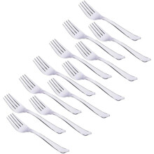 12x Stainless Steel Dinner Forks Heavy Duty, Dishwasher Safe