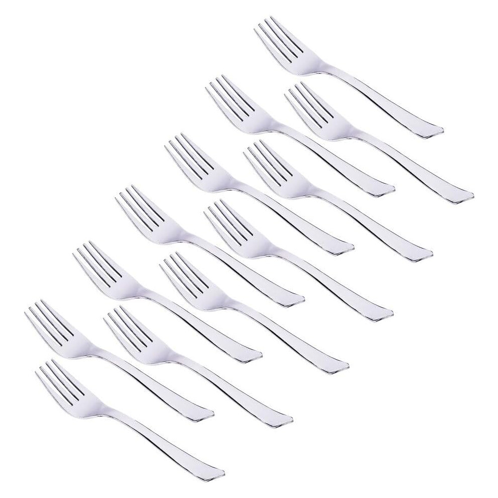12x Stainless Steel Dinner Forks Heavy Duty, Dishwasher Safe