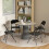 Homcom HOMCOM 4 Pack Linen-Look Padded Folding Chairs with Cushioned Seat Black 8