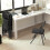 Homcom HOMCOM 4 Pack Linen-Look Padded Folding Chairs with Cushioned Seat Black 7