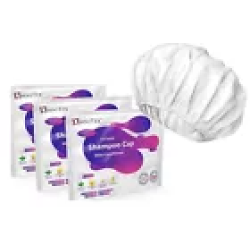 3pk Omnitex Rinse Free Shampoo Caps with Conditioner, Microwaveable