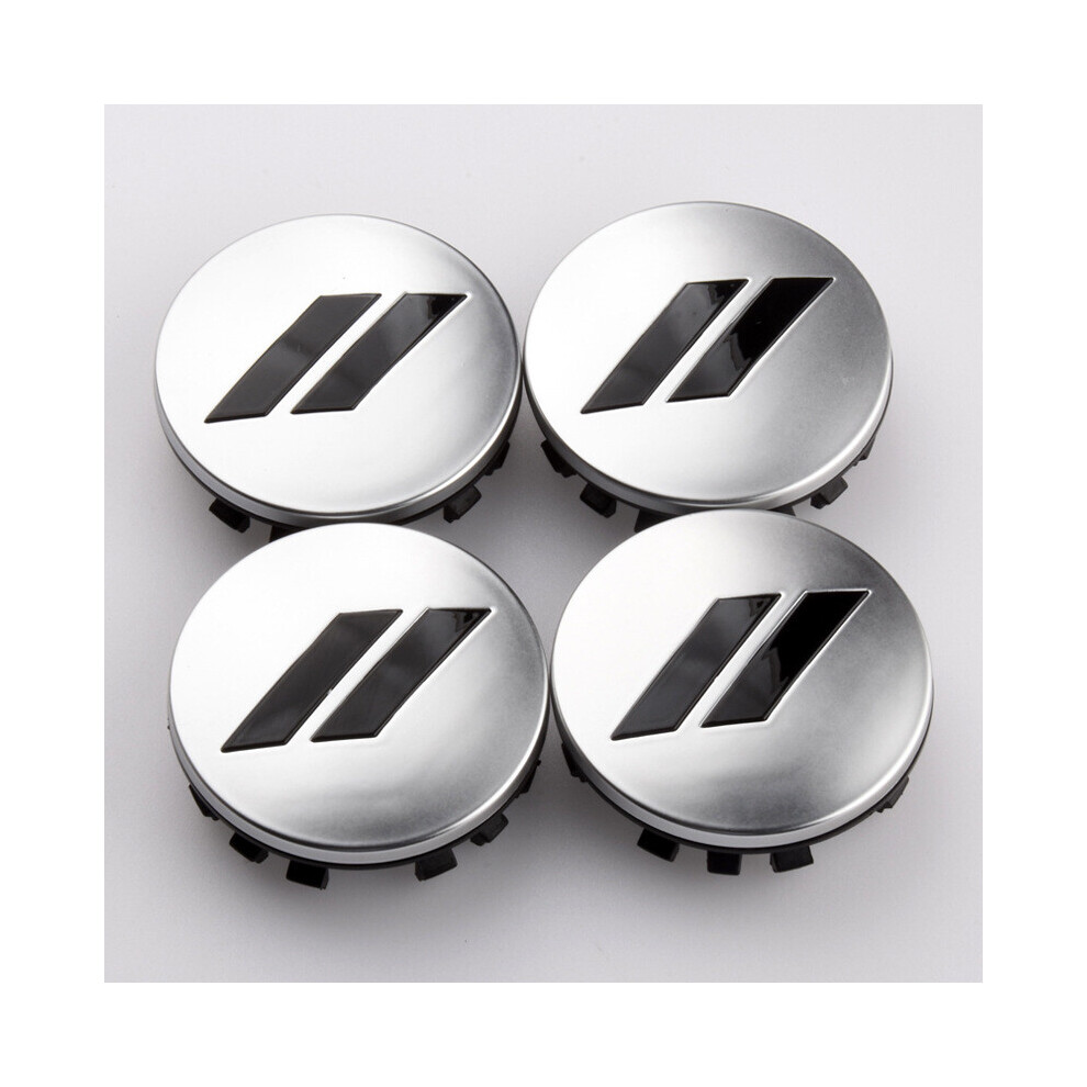 4X 2.5" Matte Car Wheel Center Hub Cap For 300C Charger Challenger Srt Silver 7334477183144