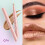 8 Colours Pearlescent Liquid EyeshadowSoft BrushDiamond HighlightLiquid EyeshadowSwirl Lip Gloss 07# 2