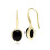 Irregular B Gem Black Onyx Drop Earrings In Sterling Silver 2