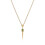 Collier pendentif épée émeraude ECFEW en or jaune 9 carats 1