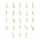 Collier lettre initiale X en or jaune 9 carats avec diamants 2