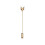 Gardenia Ruby Fox Anstecknadel aus 9 Karat Gelbgold 1