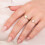 (P) Classic Opal Heart Ring in 9ct Yellow Gold 3
