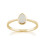 (O) Classic Pear Shaped Opal Ring in 9ct Yellow Gold 1