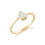 (O) Classic Pear Shaped Opal Ring in 9ct Yellow Gold 2
