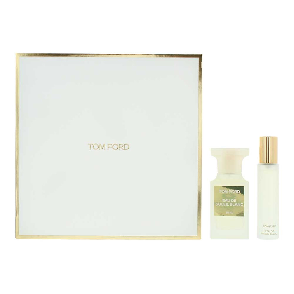 Tom Ford Eau De Soleil Blanc 2 Piece Gift Set: EDT 50ml - EDT 10ml For Unisex